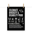 Celebrate Diversity in Disability Poster Enhanced Matte Paper Disability Pride Poster Matte Paper Poster