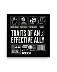 Traits of an Effective Ally Poster Pride Enhanced Matte Paper Poster Matte Paper Poster