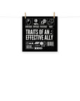 Traits of an Effective Ally Poster Pride Enhanced Matte Paper Poster Matte Paper Poster