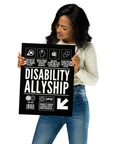 How to be a Disability Ally Poster Disability Pride Enhanced Matte Paper Poster Matte Paper Poster