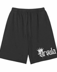 Ursula Shorts Spray Paint Crown Lesbian Pride on Scattered Edge Vintage Washed Shorts Vintage Wash Short Pants