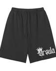 Ursula Shorts Spray Paint Crown Lesbian Pride on Scattered Edge Vintage Washed Shorts Vintage Wash Short Pants