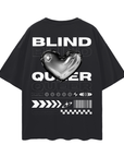 Blind & Queer Chrome Heart Streetwear Style Disability Pride Oversize Deep Drop Shoulder Tee - 190 GSM