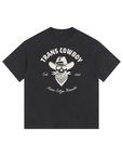 Trans Cowboy Size Inclusive Pride T-Shirt Vintage Washed Oversize Tee Vintage Wash Oversize Tee