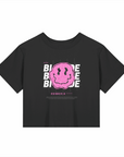 Bi Pride T-Shirt Black Pink Crop Top Pride Baby Tee Seamless T-Shirt Baby Tee Seamless Tee