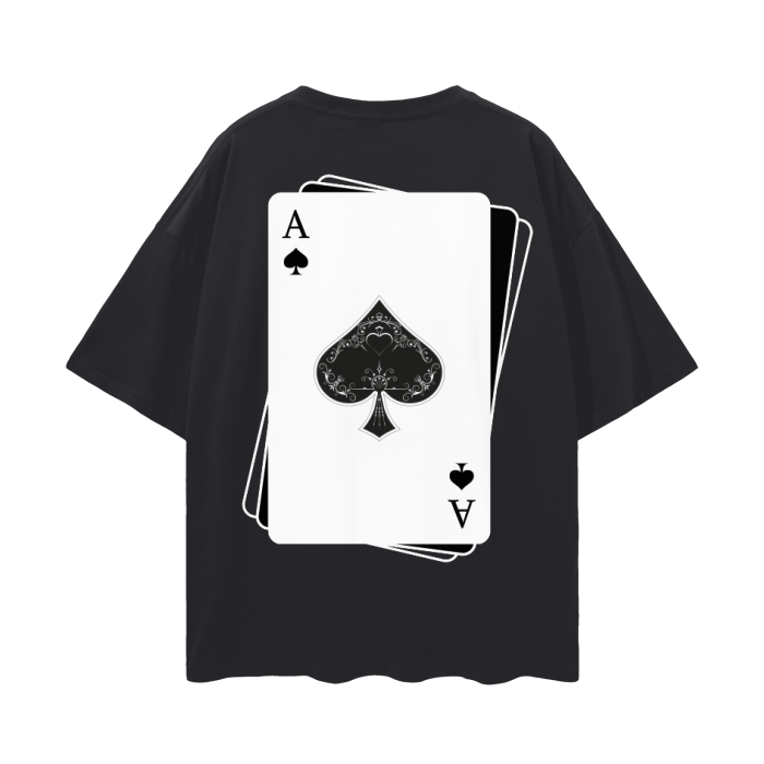 Ace Graphic Tee Asexual Pride T-Shirt Subtle Pride Oversize Deep Drop Shoulder Tee Oversize Deep Drop Shoulder Tee - 190 GSM