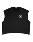 Daddy Dom Club Grey with Leather Daddy with Paddle French Terry Boxy Tank Top French Terry Boxy Tank Top