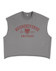Neurodiverse Universe Neurodivergent Pride Black or Grey French Terry Boxy Tank Top French Terry Boxy Tank Top