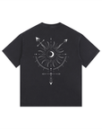 Transgender Symbol Celestial Design on Size Inclusive Vintage Wash Oversize Tee Vintage Wash Oversize Tee