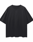 Queer Witchcraft Unholy Punk Queer Pride on back of Black Oversize Tee Oversize Deep Drop Shoulder Tee - 190 GSM