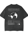 Different Graphic Tee Not Conforming to Society Vintage Wash Frayed Oversize Tee Vintage Wash Frayed T-Shirt