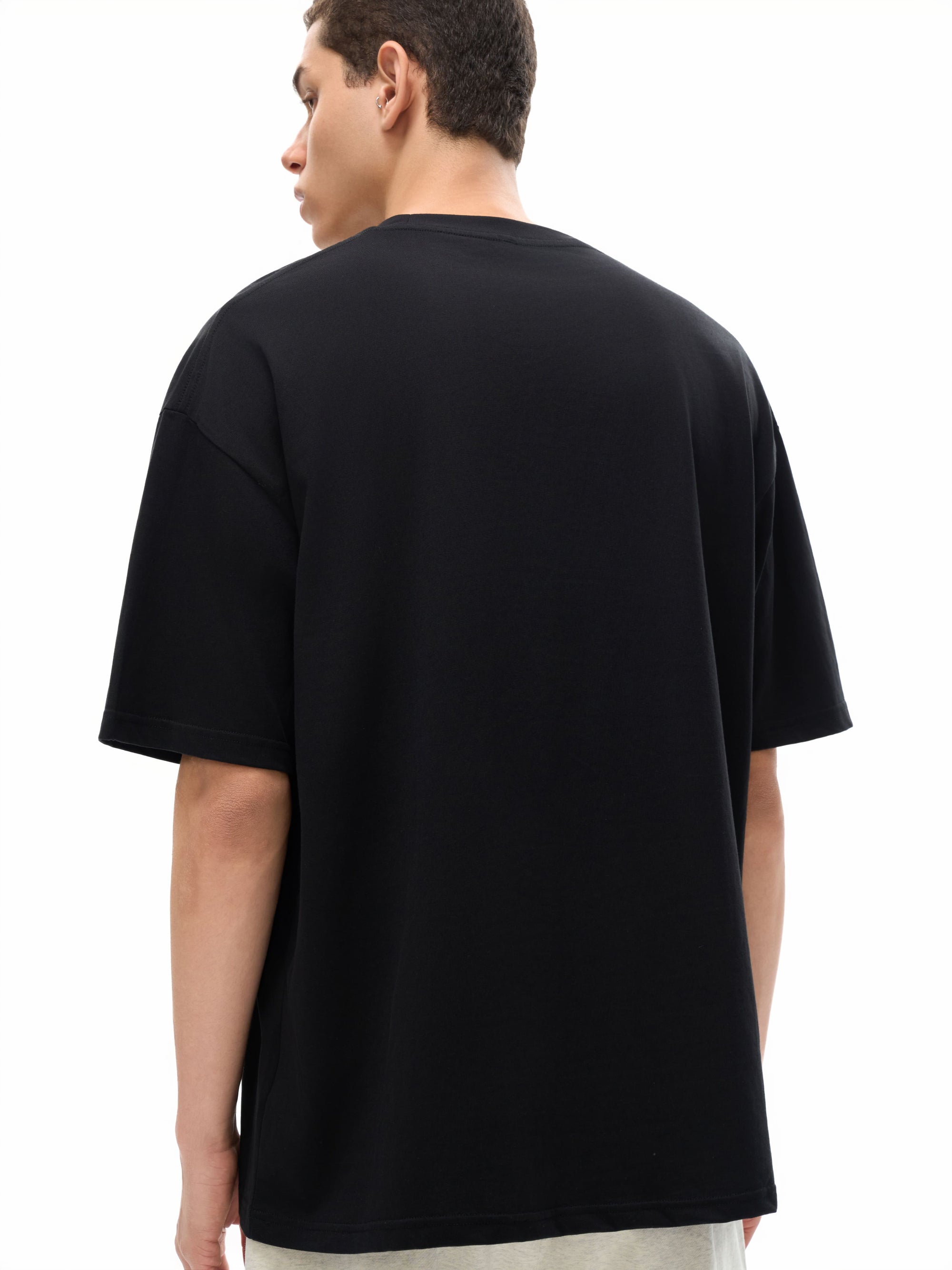 Disability Pride Punk Design Skull with Crown on front of Oversize Deep Drop Shoulder Tee Oversize Deep Drop Shoulder Tee - 190 GSM