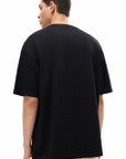 Disability Pride Punk Design Skull with Crown on front of Oversize Deep Drop Shoulder Tee Oversize Deep Drop Shoulder Tee - 190 GSM