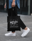 Nature is Gay Environmentally Conscious and Gay Pride Black Tote Bag