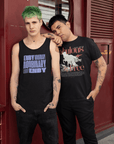Fabulous & Free Unicorn Graphic Tee Streetwear LGBTQIA+ Pride on back of Black Oversize Deep Drop Shoulder Tee