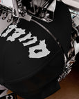 Queer Pride Hat Punk Lettering Embroidered on Black Trucker Cap Retro Trucker Hat