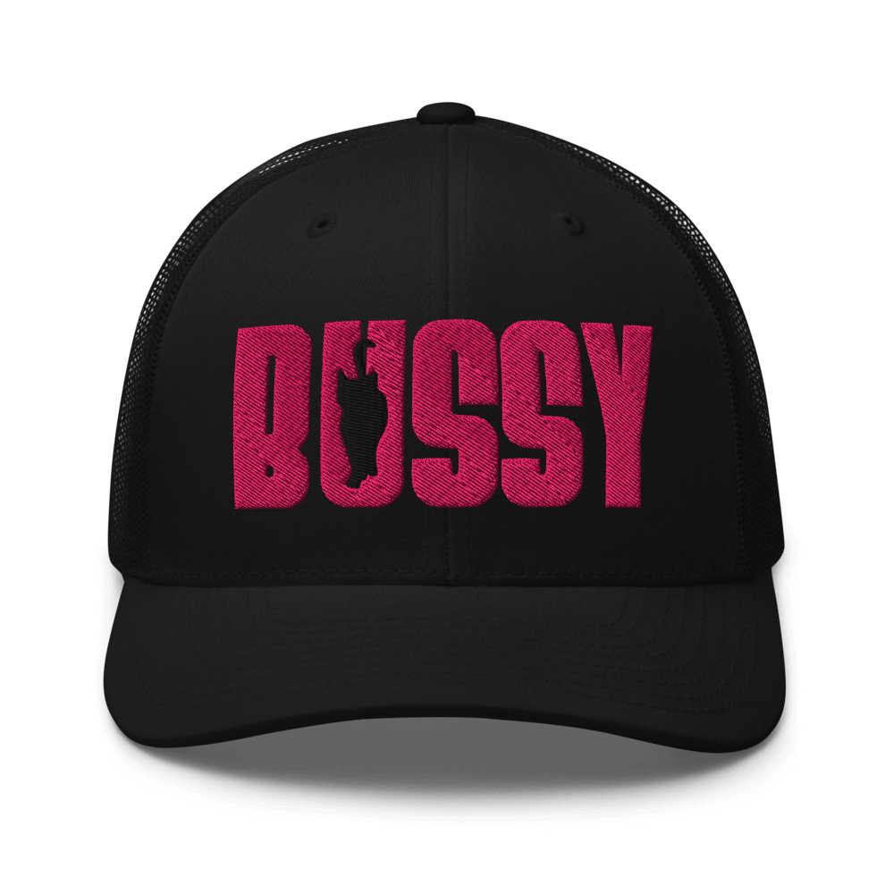 Bussy Cat Club Gay Pride Trans Pride Black Retro Trucker Hat Retro Trucker Hat