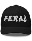 Feral Hat Queer Pride Punk Alphabet Embroidered Retro Trucker Cap Retro Trucker Hat
