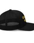 Gay as F*ck Black and Yellow Embroidered Vintage Typography Trucker Hat Retro Trucker Hat