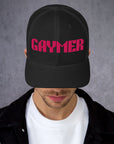 Pink Gaymer Trucker Hat Pixelated Gay Pride Trucker Cap Retro Trucker Hat