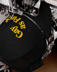 Gas as Fuck Pride Hat Black and Gold Yellow Retro Trucker Hat