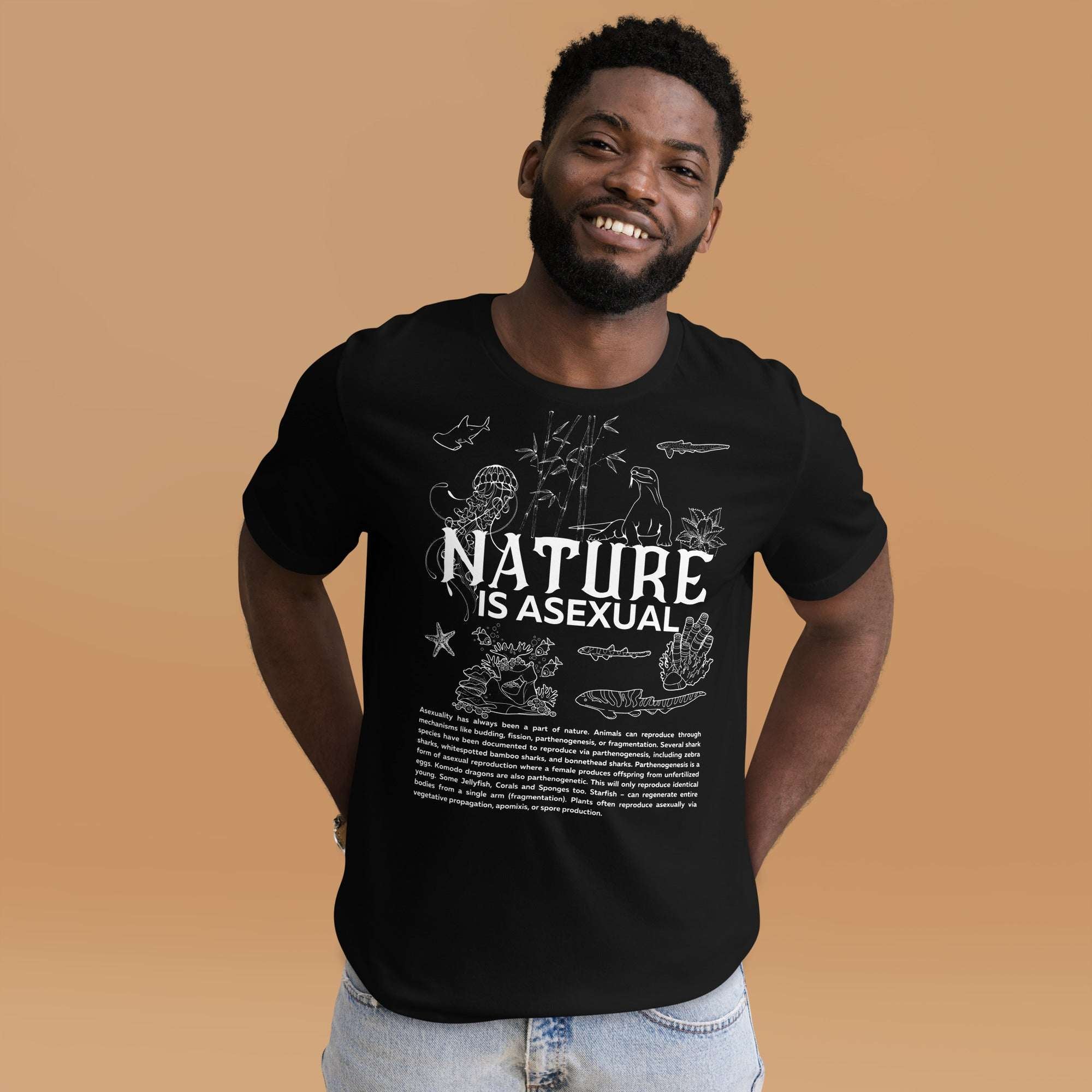 Nature is Asexual Pride Relaxed Fit T-shirt Available in Many Colors Relaxed Fit T-Shirt