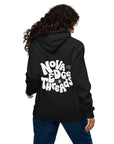 Nova Edge Threads Streetwear that Gives Typography Black Eco Raglan Hoodie Eco Raglan Hoodie