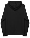 Stud Pride Sweatshirt Spray Paint with Crown on front of Black Eco Raglan Hoodie