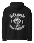 No Oligarchs Power to the People Protest Eco Raglan Black Hoodie Eco Raglan Hoodie