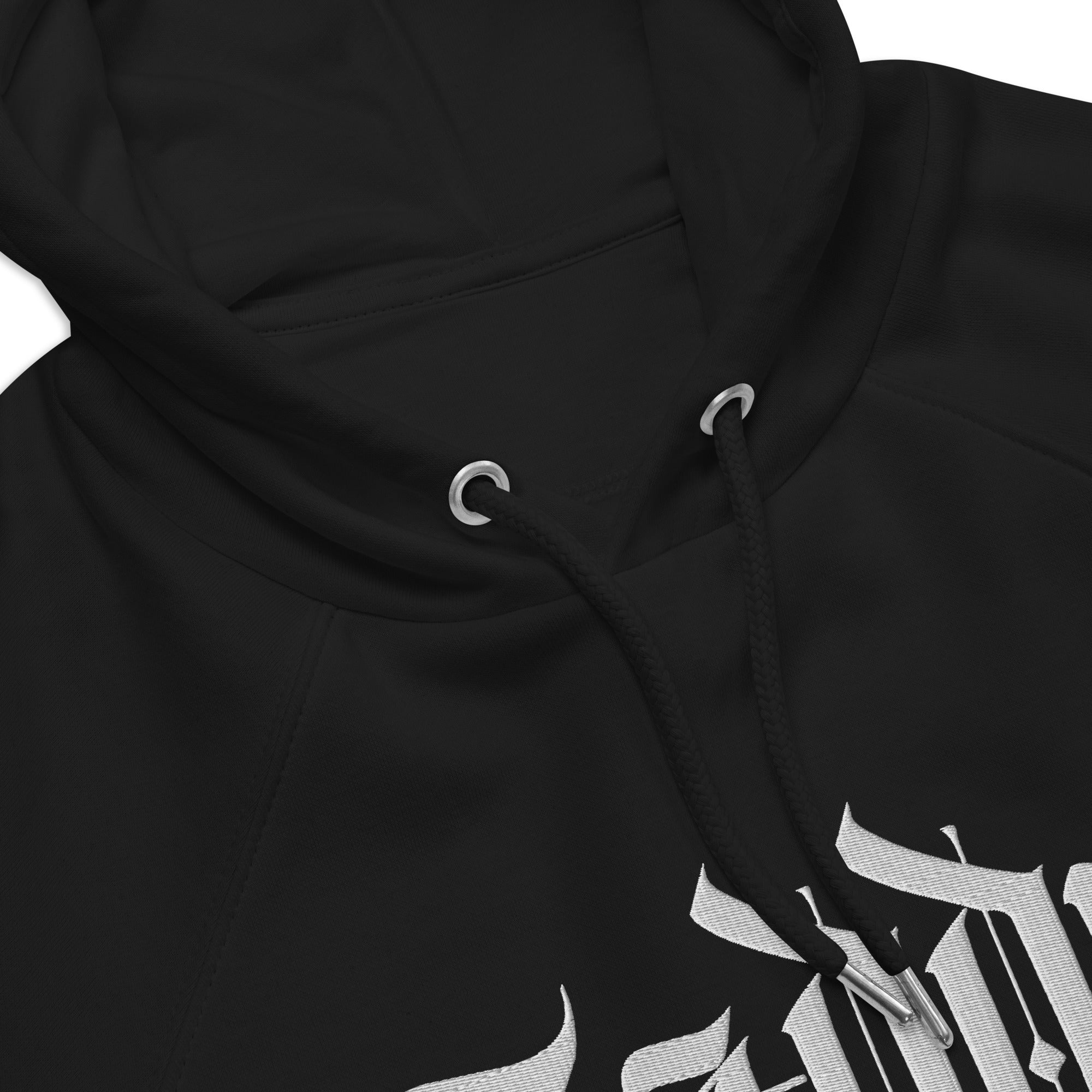 Zaddy Sweatshirt Top Quality Embroidered Zaddy Black Eco Raglan Hoodie