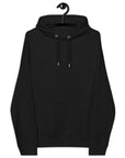 Allyship Graphic on Back of Black Sweatshirt Eco Raglan Hoodie Eco Raglan Hoodie