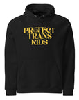 Protect Trans Kids Protest Hoodie Black Eco raglan hoodie Eco Raglan Hoodie