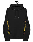 Revolution Black and Yellow Sleeve Designs Eco Raglan Hoodie Eco Raglan Hoodie