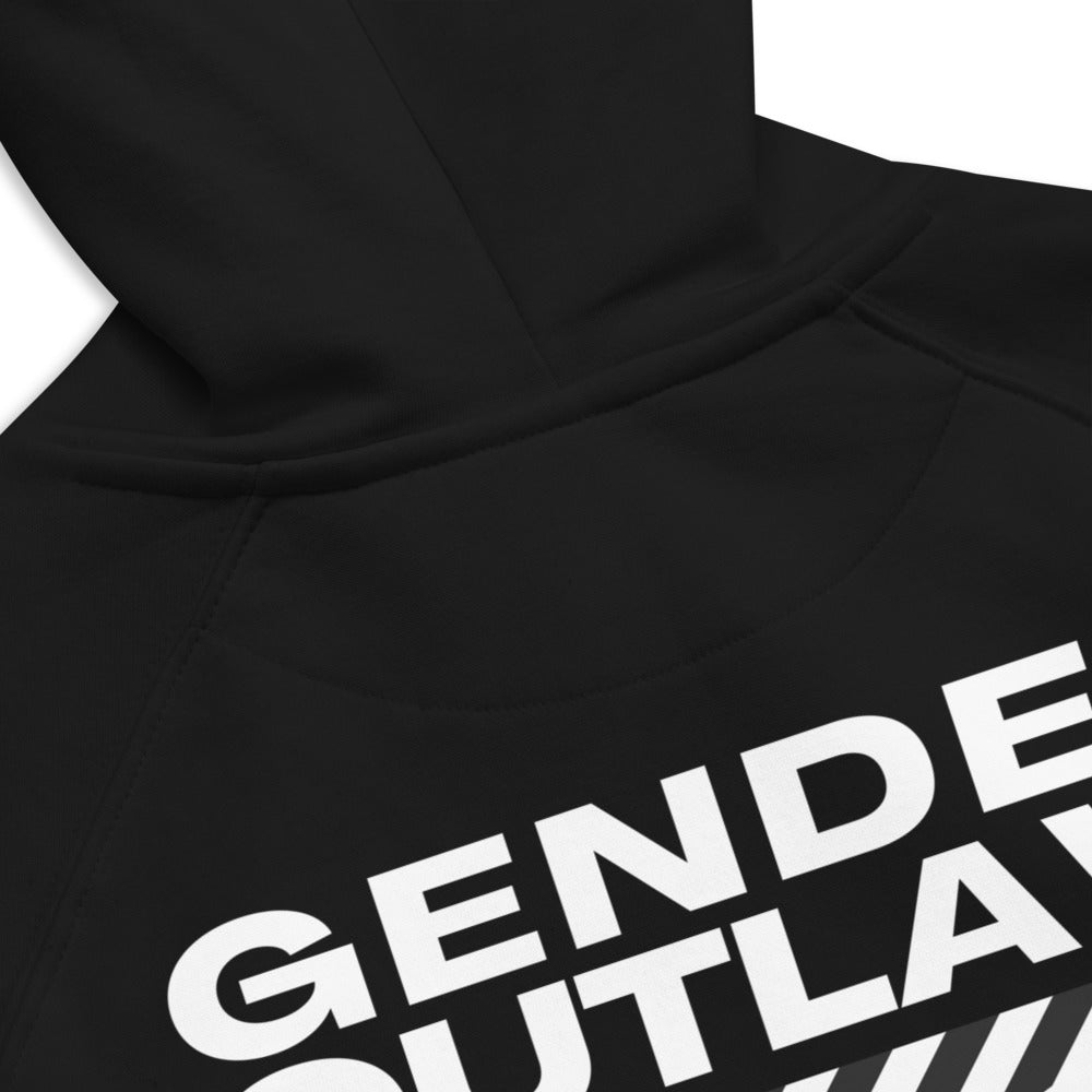 Gender Outlaw Mad Rabbit Streetwear Style Graphic Eco Friendly Black Raglan Hoodie Eco Raglan Hoodie