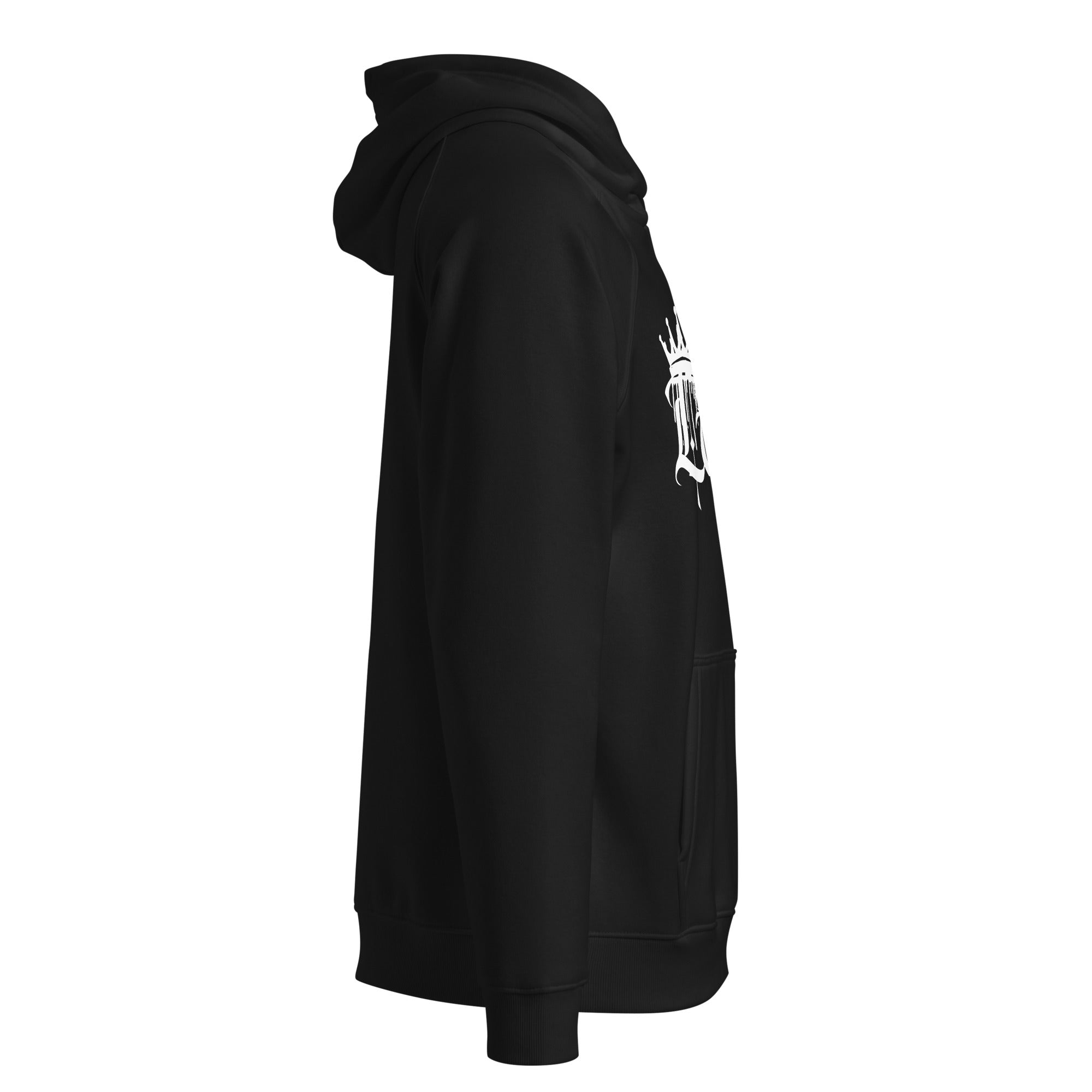 Latine Graphic Sweatshirt White Spray Paint Graffiti Black Eco Raglan Hoodie Eco Raglan Hoodie