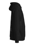 MET Inspired Design Embroidered Emblem & Intersectional Pride Apparel Black Eco Raglan Hoodie Eco Raglan Hoodie