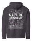 Nature is Queer Graphic Sweatshirt LGBTQIA2S+ is Natural Message Eco Raglan Hoodie Eco Raglan Hoodie