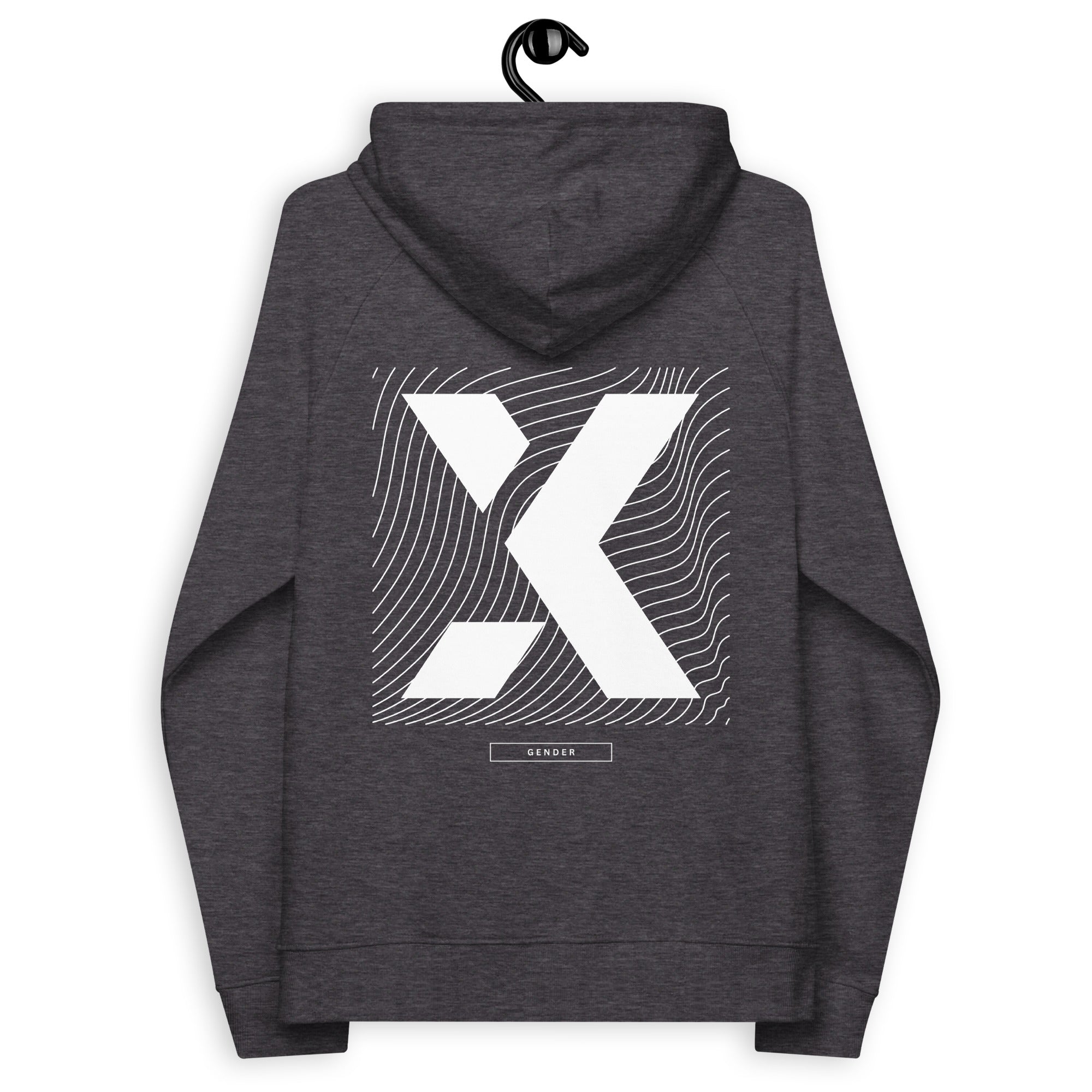 X Gender Non-Binary Pride or Enby Graphic Sweatshirt Gender Diversity Pride Eco Raglan Hoodie Eco Raglan Hoodie