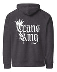 Trans King with a Crown Spray Paint Graffiti Style Hoodie Trans Pride Eco Raglan Hoodie Eco Raglan Hoodie
