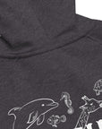 Nature is Queer Graphic Sweatshirt LGBTQIA2S+ is Natural Message Eco Raglan Hoodie Eco Raglan Hoodie