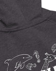 Nature is Queer Graphic Sweatshirt LGBTQIA2S+ is Natural Message Eco Raglan Hoodie Eco Raglan Hoodie