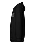 Queer Trans and Disability Pride I'm That Villain Embroidered on a Black zip hoodie Heavy Blend Zip Hoodie