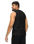 One of Them Enby Pride Tank Embroidered front of Black Relaxed Fit Sleeveless Tank Top Relaxed Fit Sleeveless Tank Top