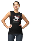 Fabulous & Free Unicorn Graphic Tee Gay Pride Vintage Style on Front of Tank Top Relaxed Fit Sleeveless Tank Top