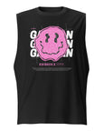 Gaysian Pride Pink Smiley Streetwear Inspired Front Design Relaxed Fit Sleeveless Tank Top Relaxed Fit Sleeveless Tank Top