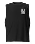 One of Them Enby Pride Tank Embroidered front of Black Relaxed Fit Sleeveless Tank Top Relaxed Fit Sleeveless Tank Top