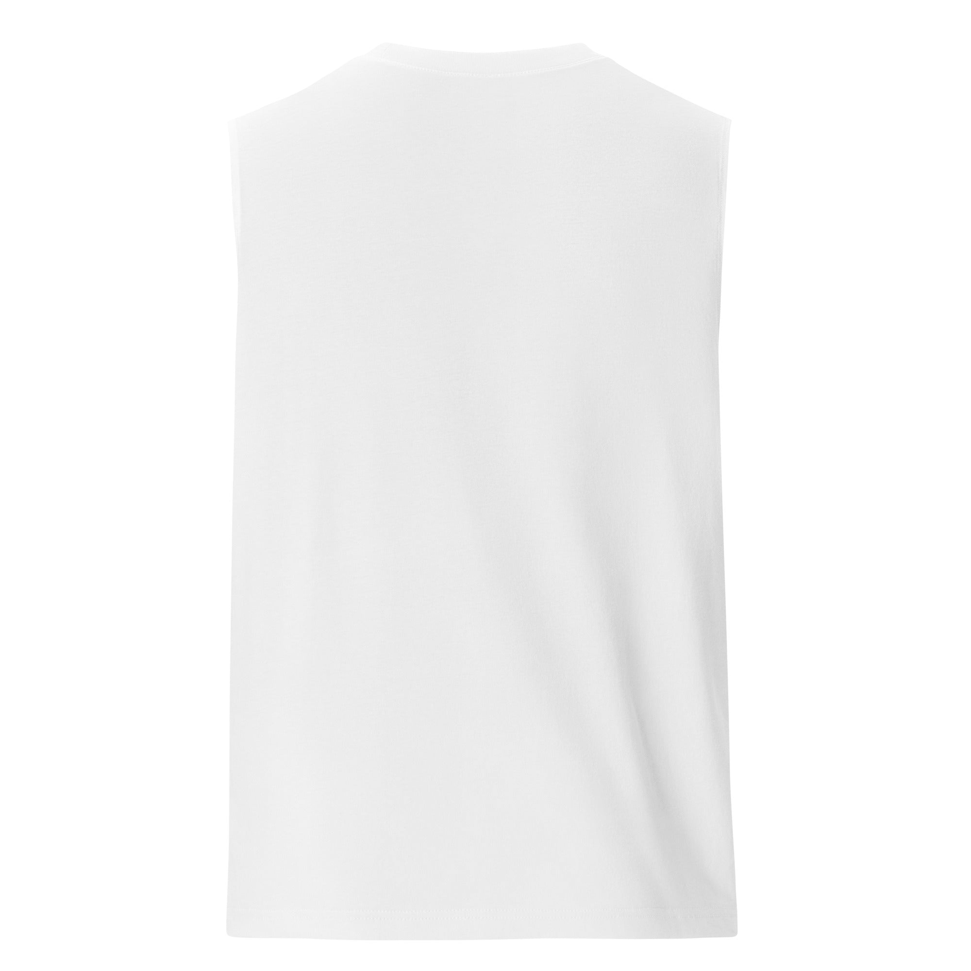 Two Spirit Pride Shirt Turtle Island on front of White Relaxed Fit Sleeveless Tank Top Relaxed Fit Sleeveless Tank Top