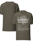 Nature is Intersex T-Shirt for Intersex Pride on Black Relaxed Fit T-shirt Relaxed Fit T-Shirt