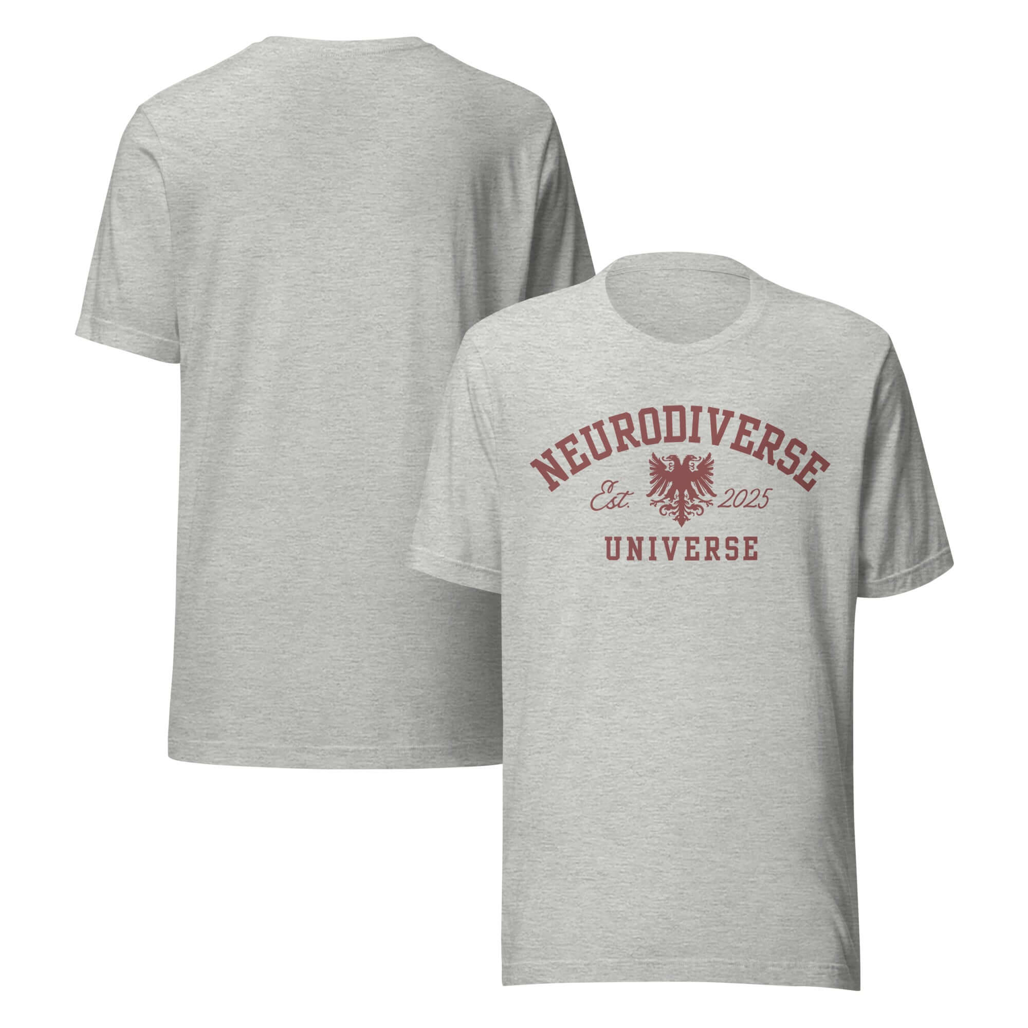 Neurodiverse Universe Disability Pride Tee on Black, Grey or White Relaxed fit T-shirt Relaxed Fit T-Shirt