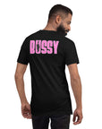 Bussy Cat Club Gay Pride Tboy Pride Black and Pink Relaxed Fit T-shirt Relaxed Fit T-Shirt